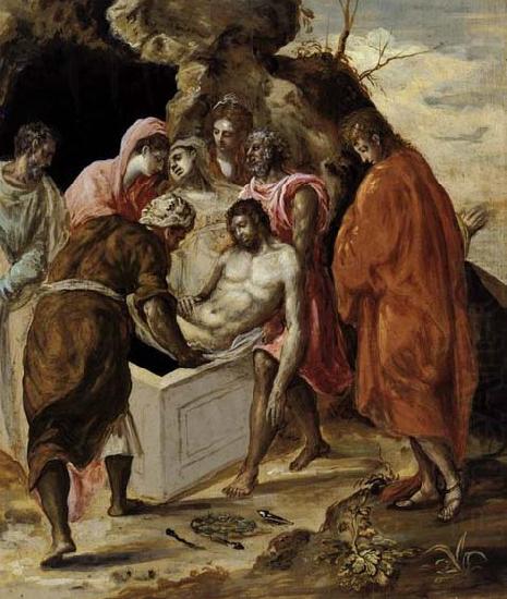 The Entombment of Christ late, GRECO, El